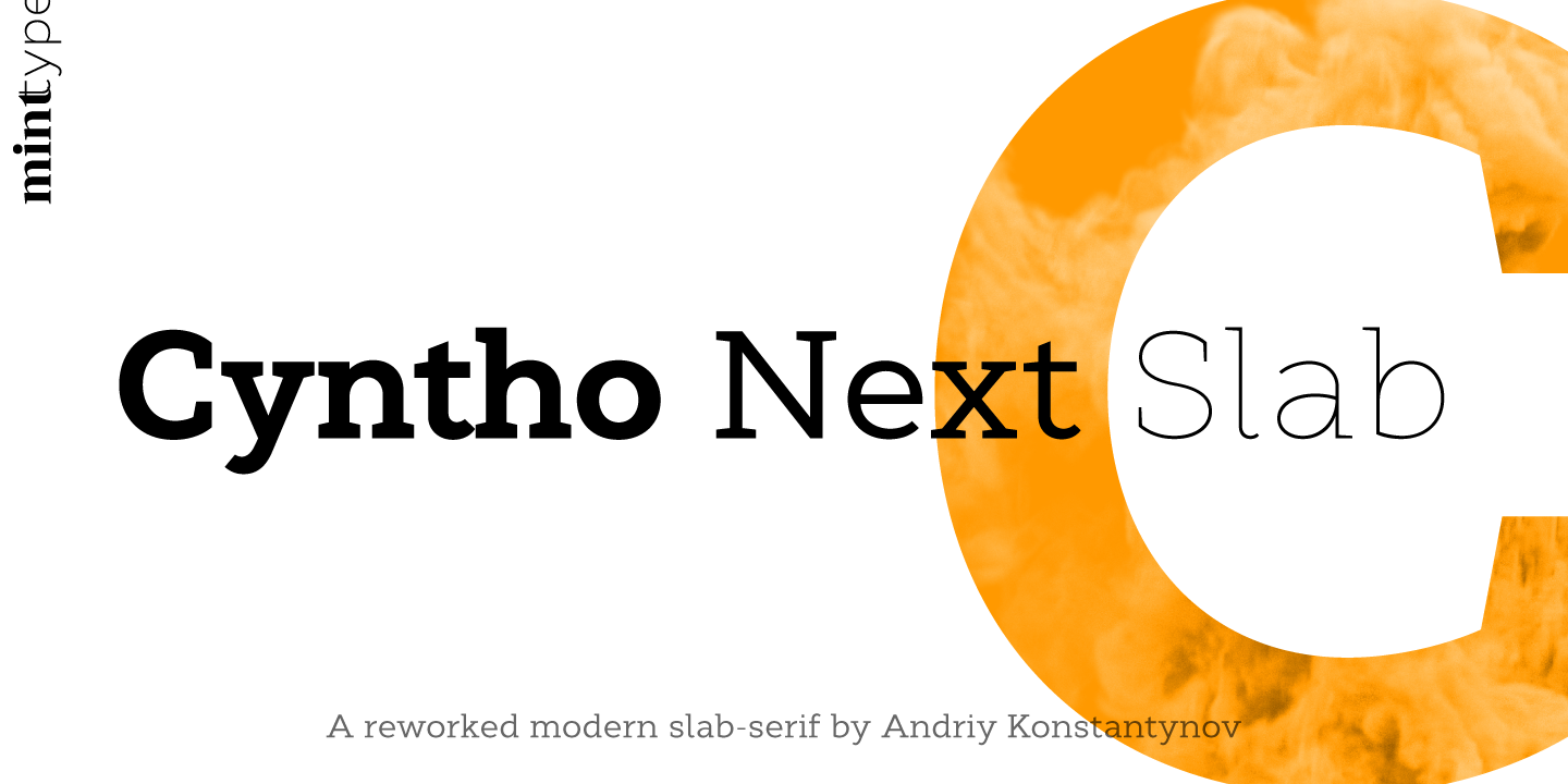 Шрифт Cyntho Next Slab Light