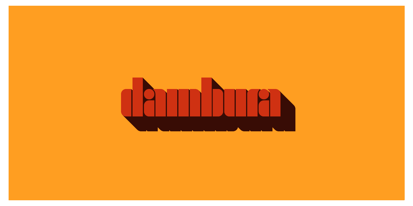 Шрифт Dambura 