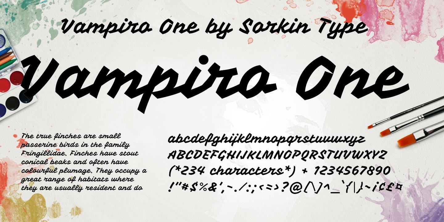 Шрифт Vampiro One