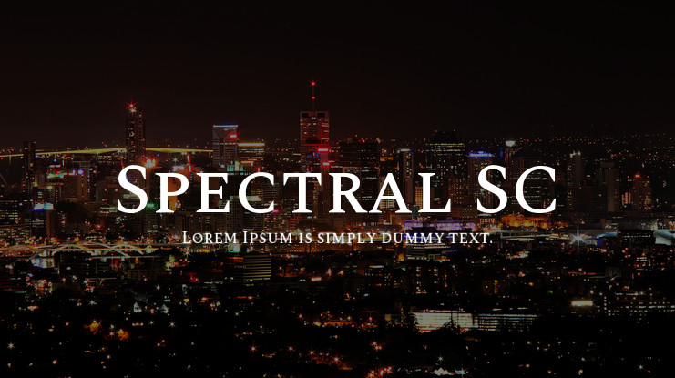 Шрифт Spectral SC