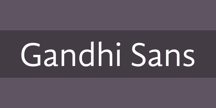 Шрифт Gandhi Serif