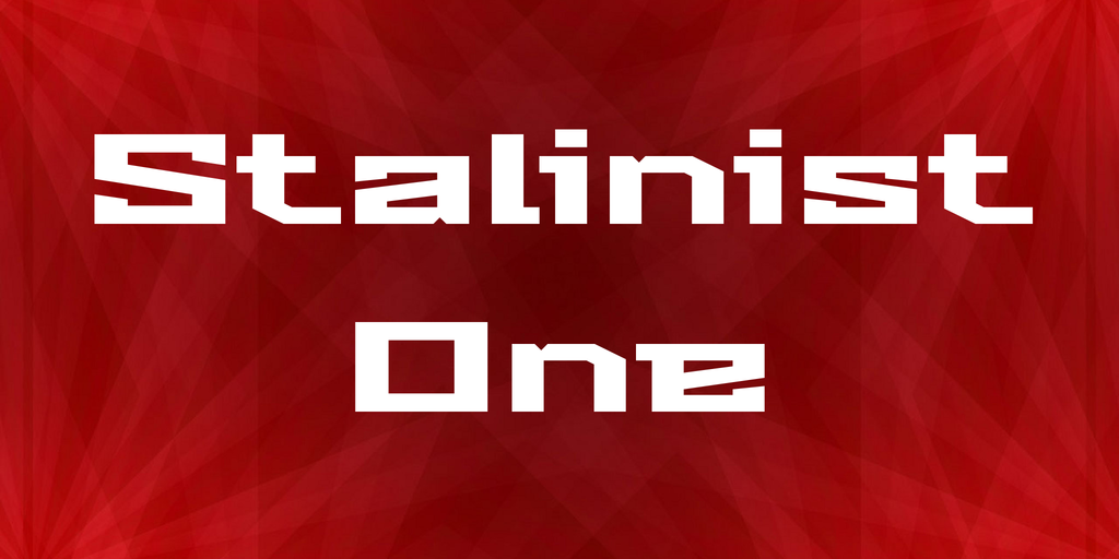 Шрифт Stalinist One