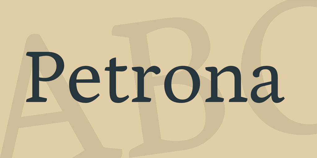 Шрифт Petrona