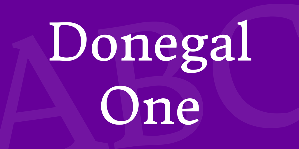 Шрифт Donegal One