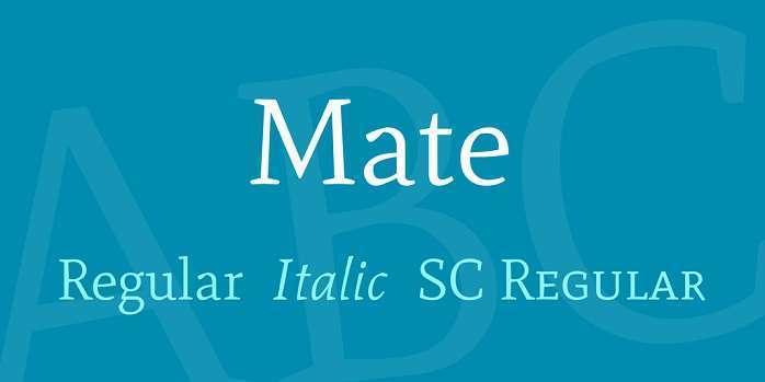 Шрифт Mate SC