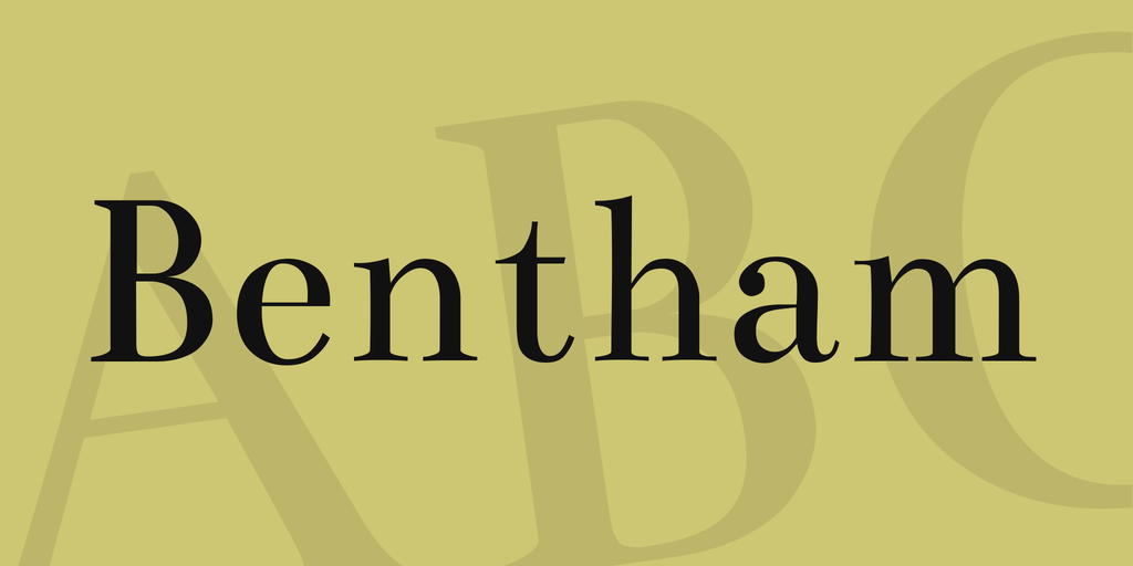 Шрифт Bentham