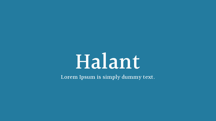 Шрифт Halant