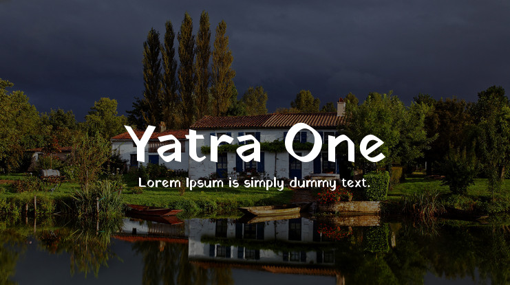 Шрифт Yatra One
