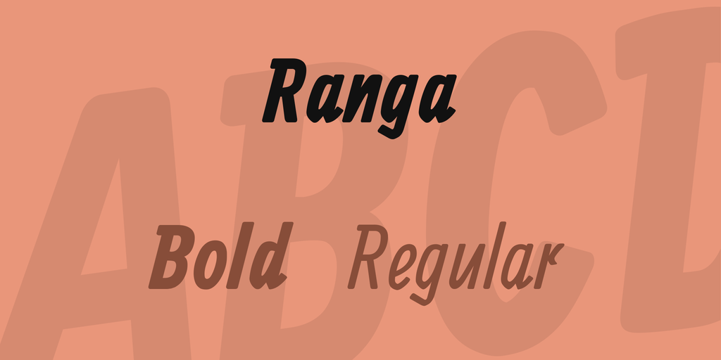 Шрифт Ranga