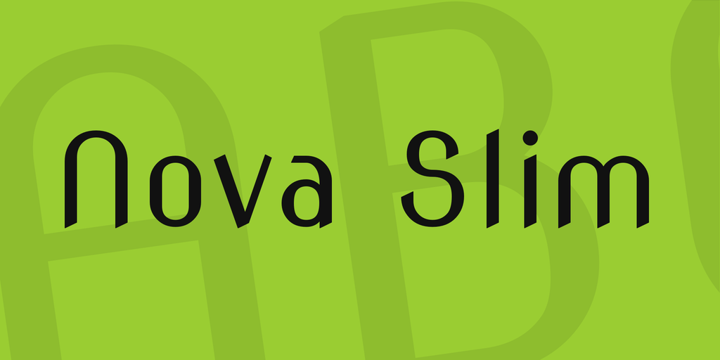 Шрифт Nova Slim