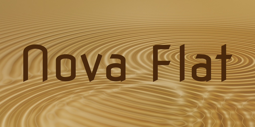 Шрифт Nova Flat