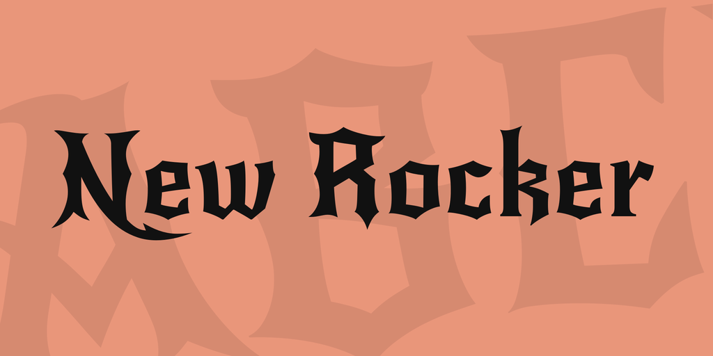 Шрифт New Rocker