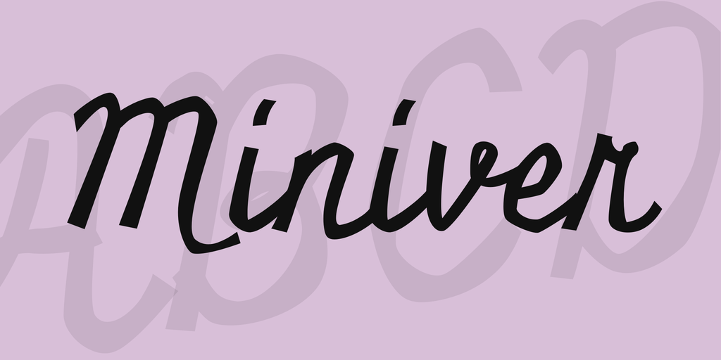Шрифт Miniver