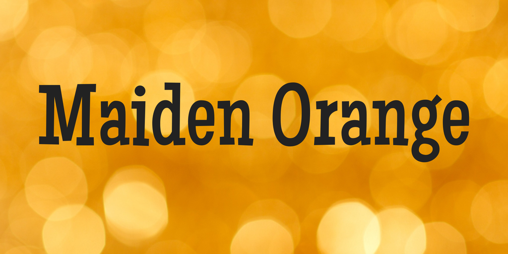 Шрифт Maiden Orange