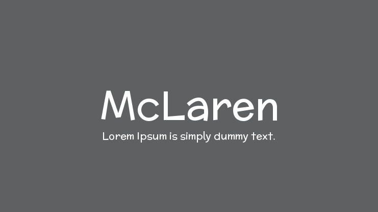 Шрифт McLaren