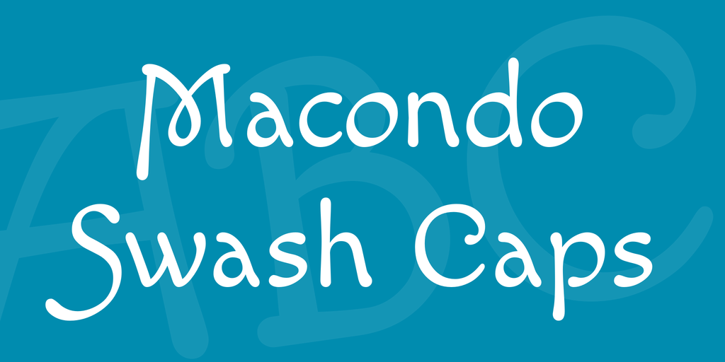 Шрифт Macondo Swash Caps