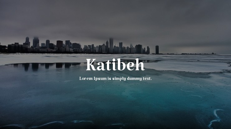Шрифт Katibeh