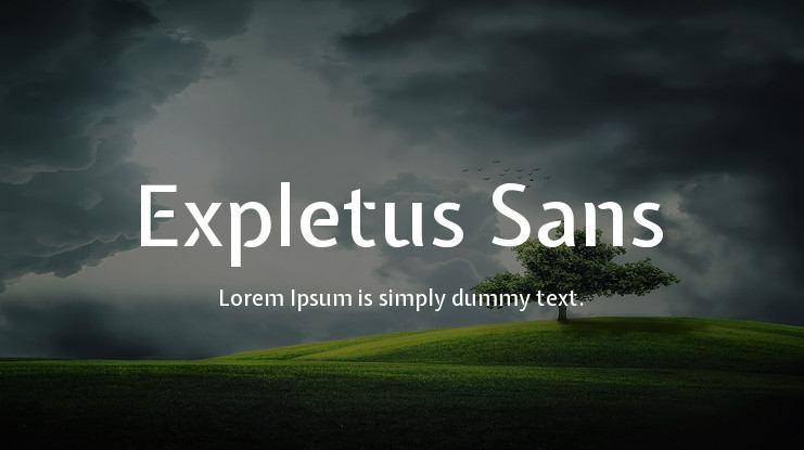 Шрифт Expletus Sans