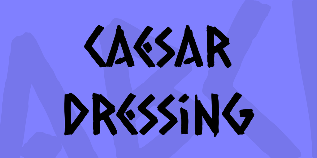 Шрифт Caesar Dressing