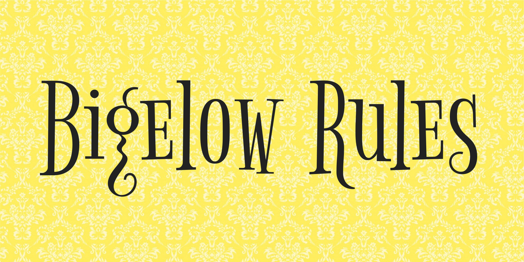 Шрифт Bigelow Rules