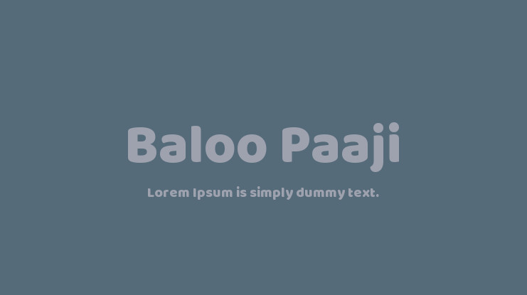Шрифт Baloo Paaji