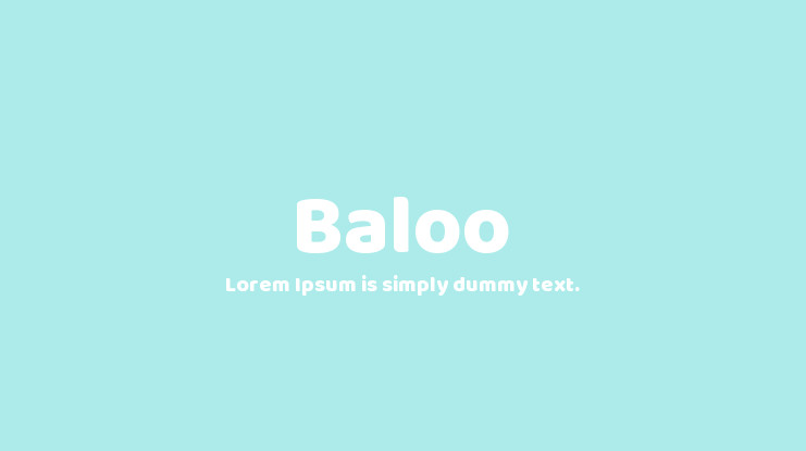 Шрифт Baloo