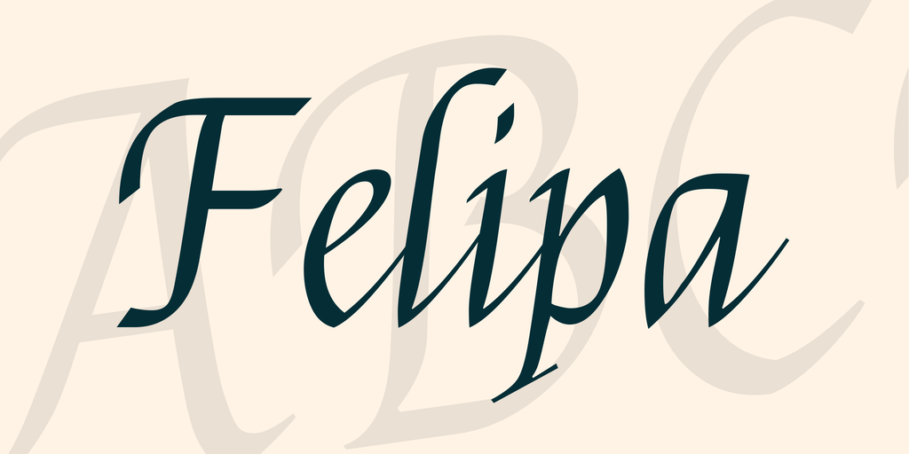 Шрифт Felipa