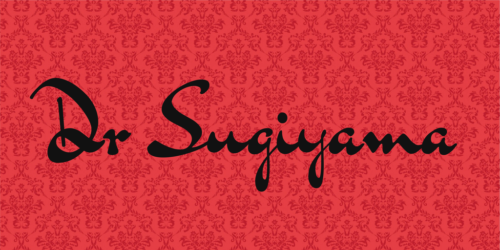 Шрифт Dr Sugiyama