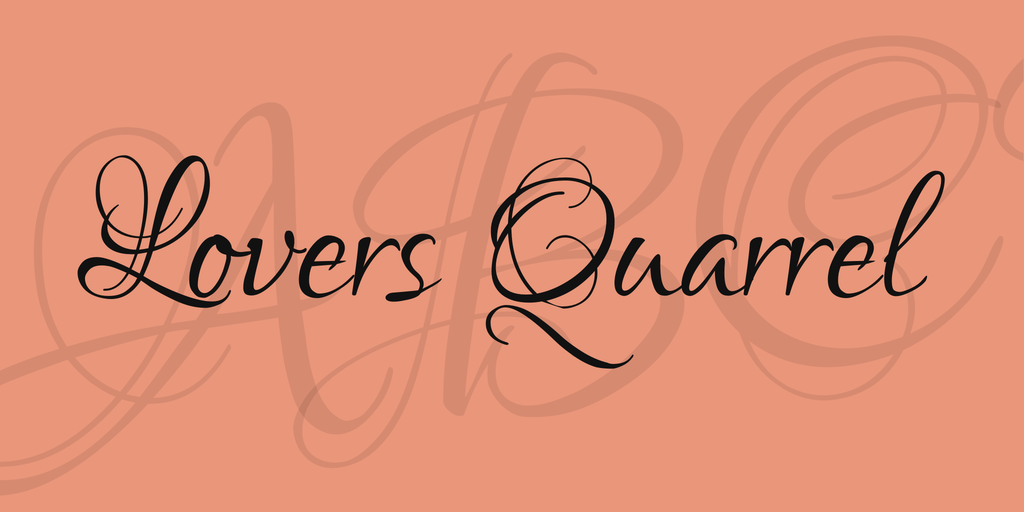 Шрифт Lovers Quarrel