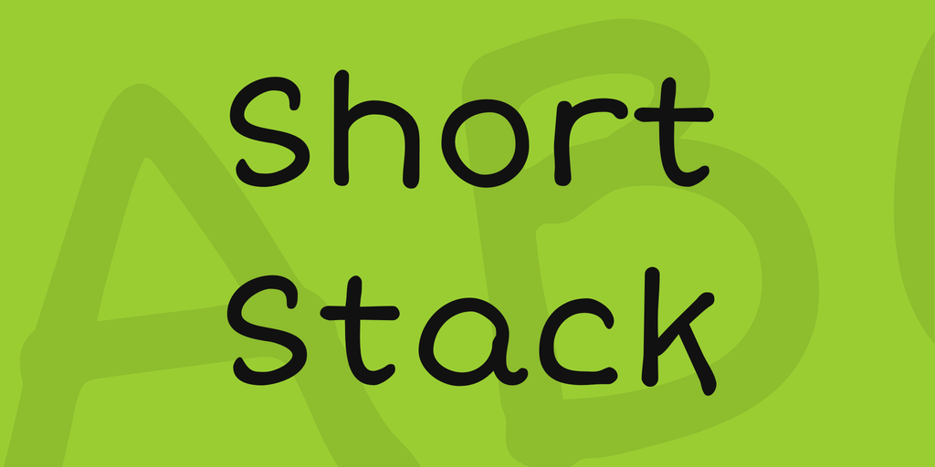 Шрифт Short Stack