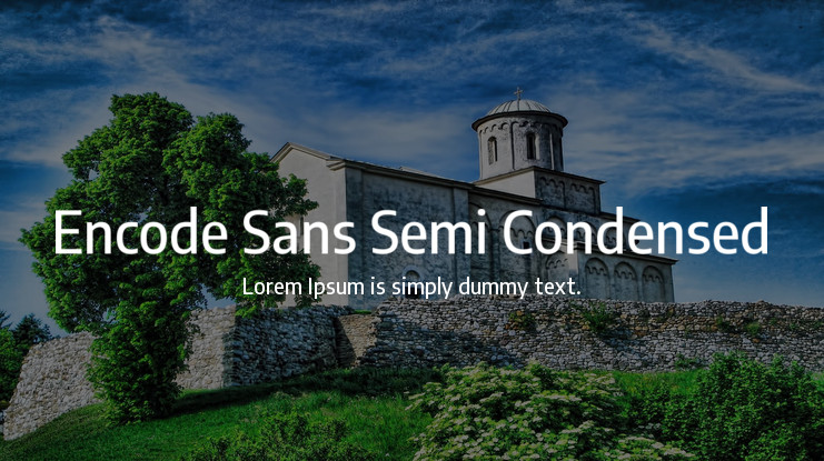 Шрифт Encode Sans Semi Condensed