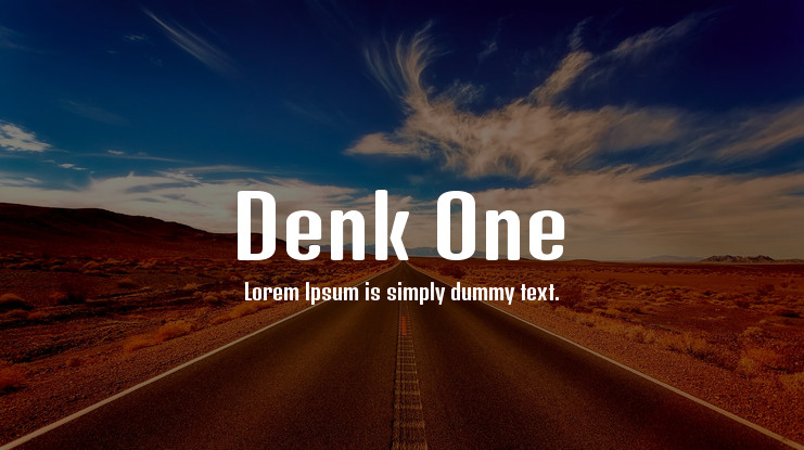 Шрифт Denk One