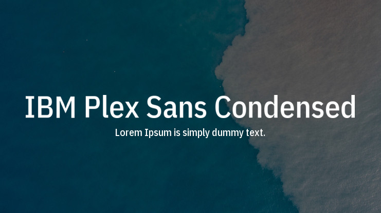 Шрифт IBM Plex Sans Condensed