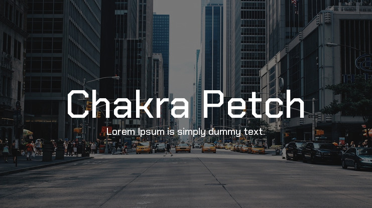 Шрифт Chakra Petch