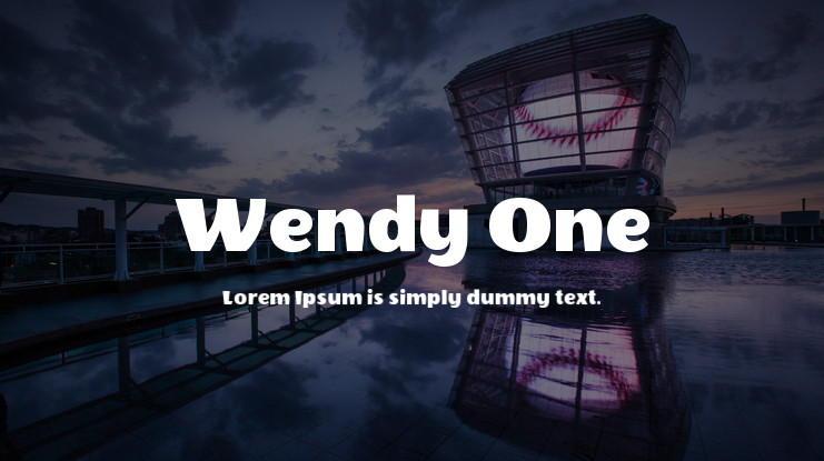 Шрифт Wendy One