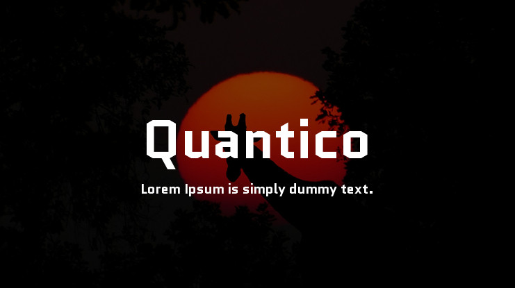 Шрифт Quantico