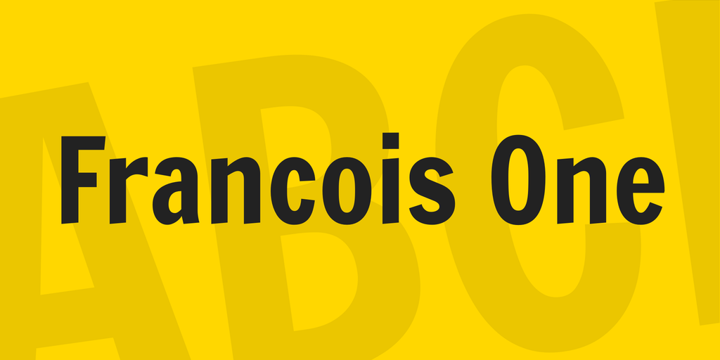 Шрифт Francois One