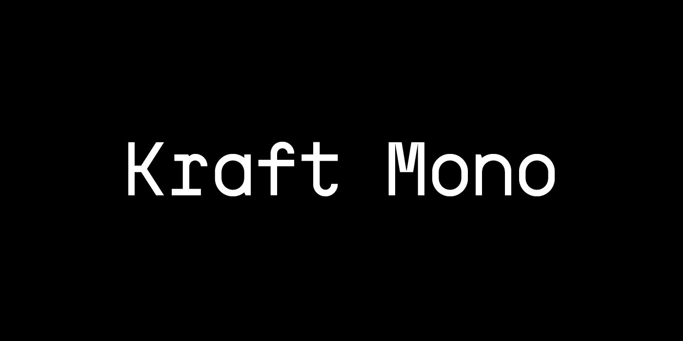 Шрифт Kraft Mono