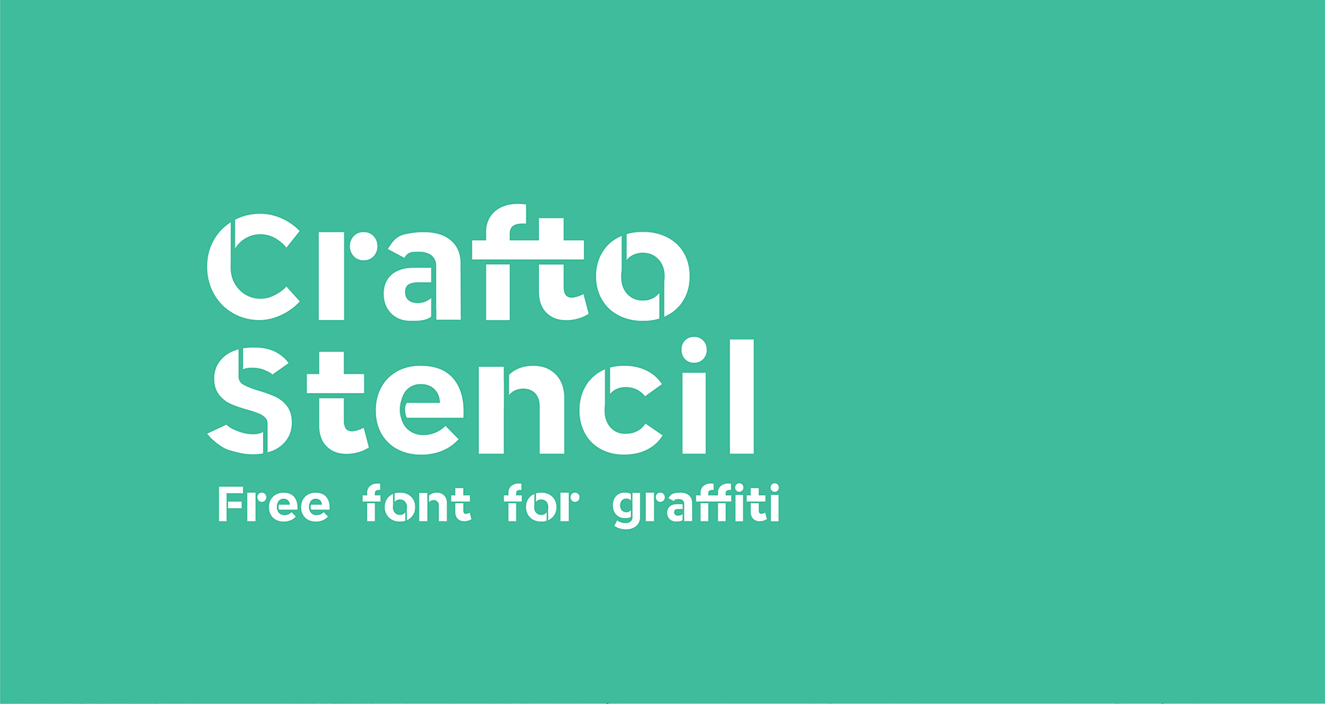 Шрифт Crafto Stencil 