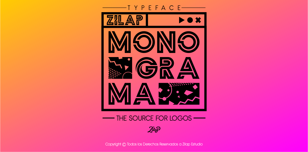 Шрифт Zilap Monograma