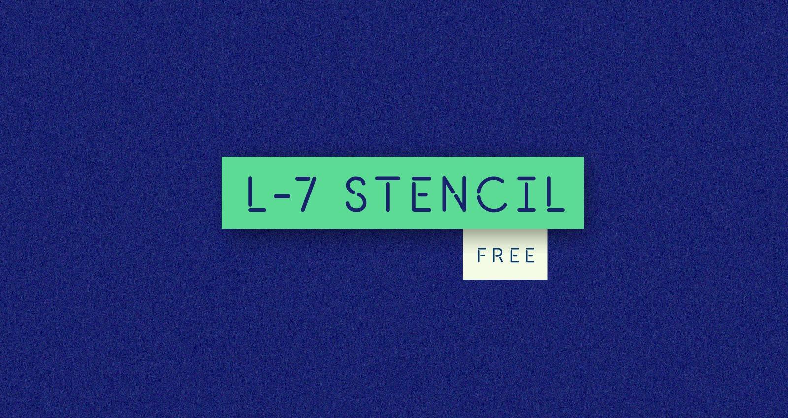 Шрифт L-7 Stencil