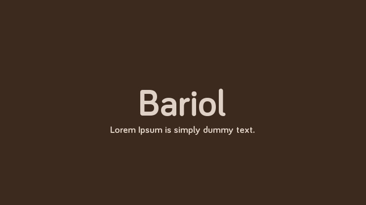 Шрифт Bariol