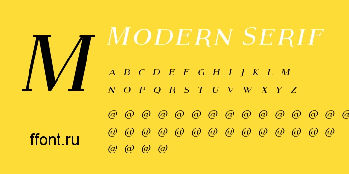 Шрифт Modern Serif