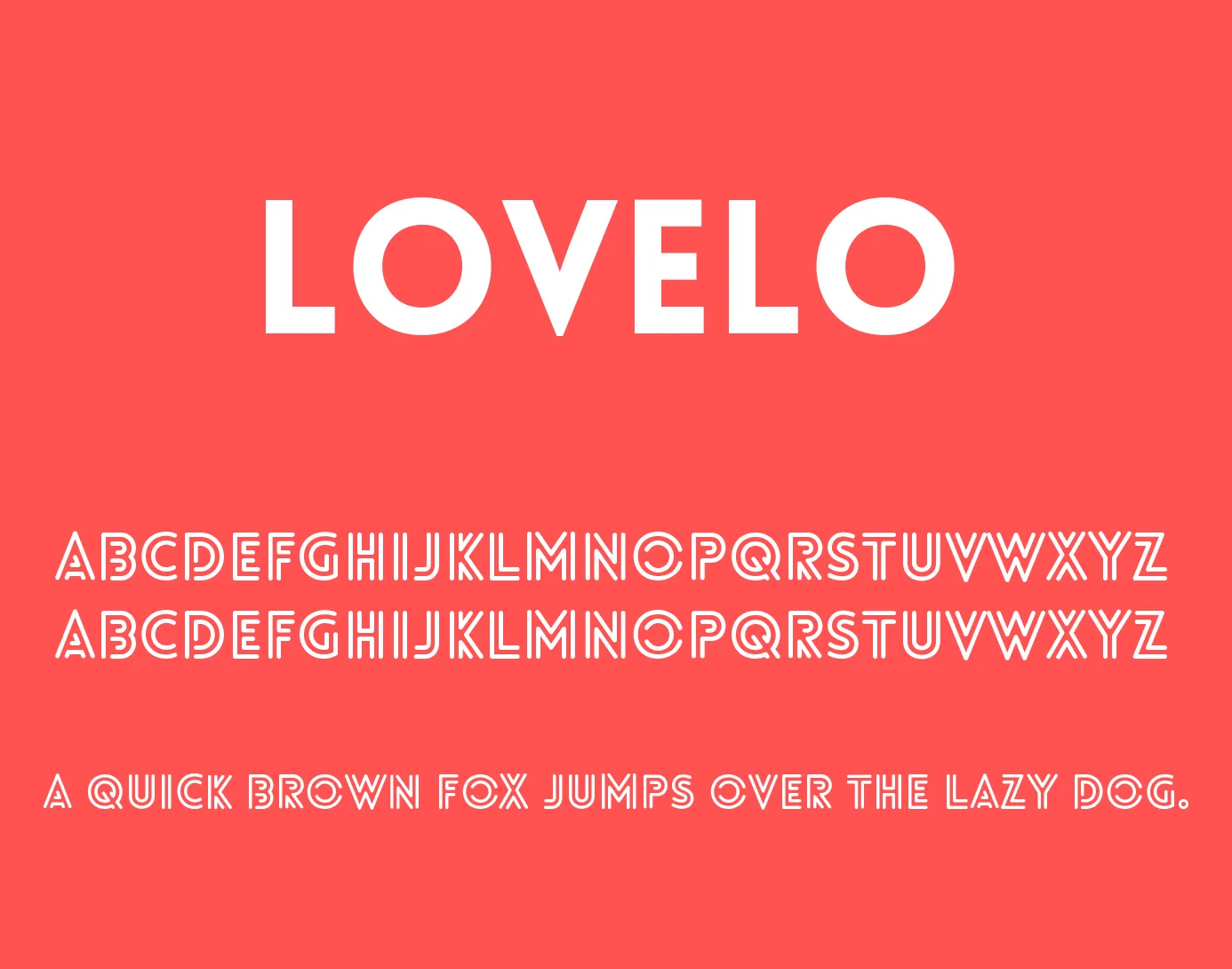 Шрифт Lovelo