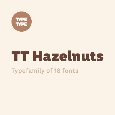 Шрифт TT Hazelnuts