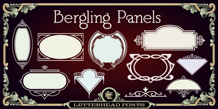 Шрифт LHF Bergling Panels