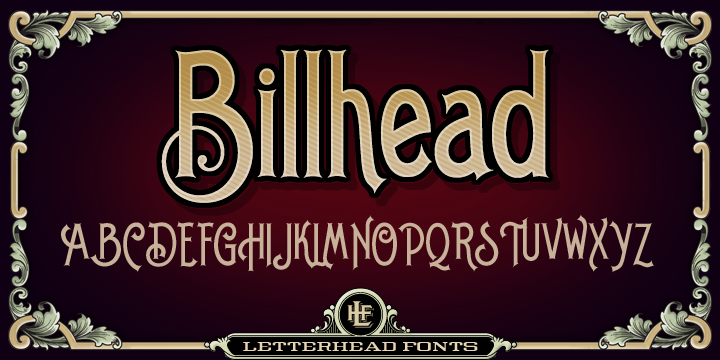 Шрифт LHF Billhead