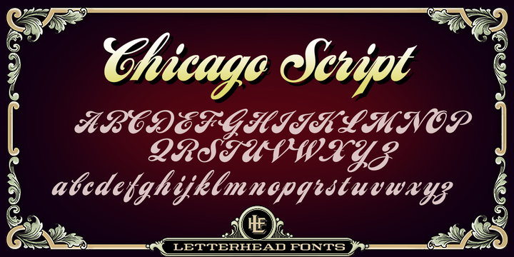 Шрифт LHF Chicago Script