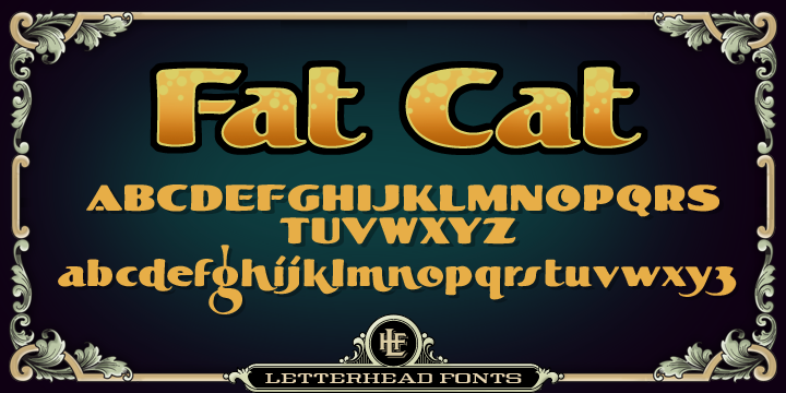 Шрифт LHF Fat Cat