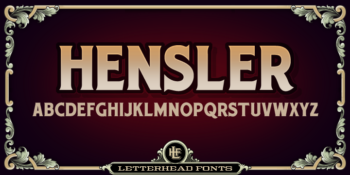 Шрифт LHF Hensler